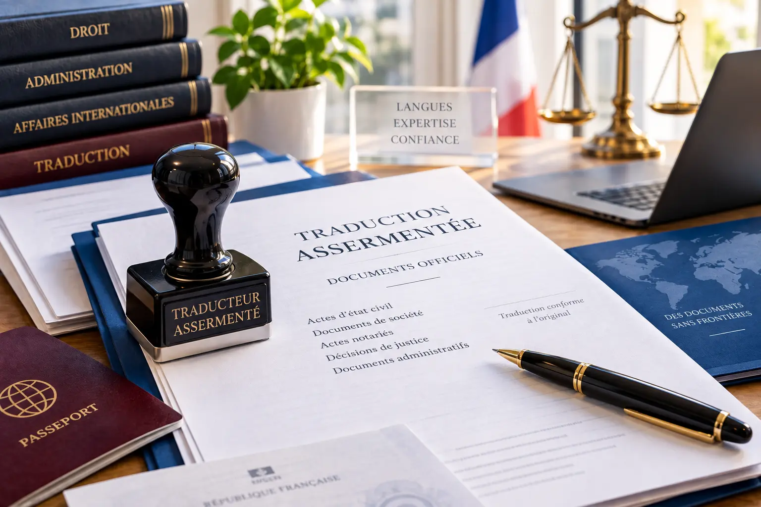 Traduction assermentée de documents officiels